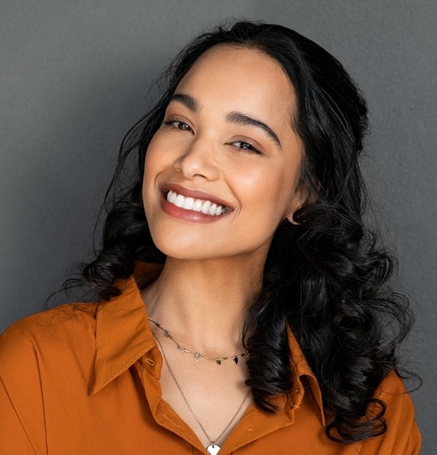 Close,Up,Face,Of,Young,Woman,With,Beautiful,Smile,Isolated