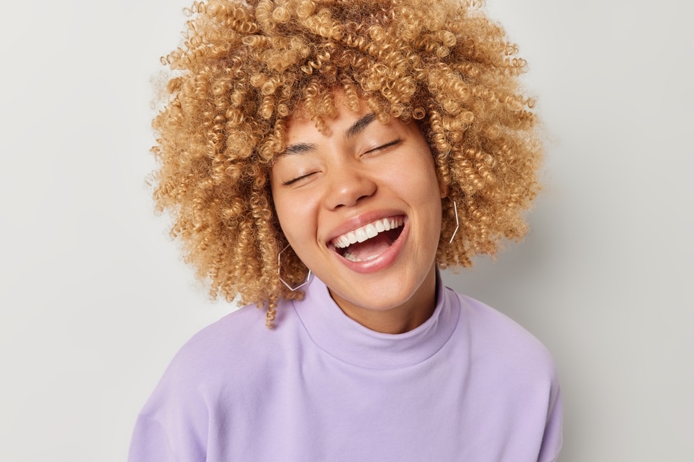 beautiful white teeth