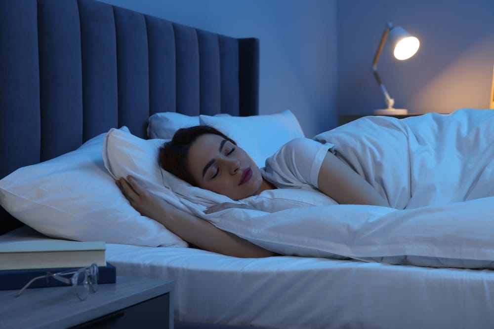 woman sleeping after Sleep Apnea Treatment